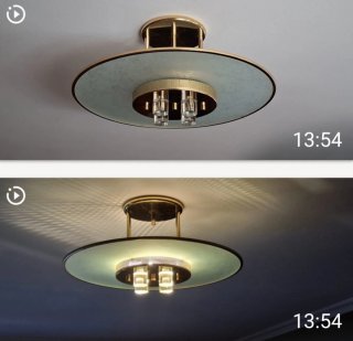 Lámpara de cristal con luz halógena