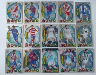 Lote 15 cromos Adrenalyn XL Ídolo Panini 14-15