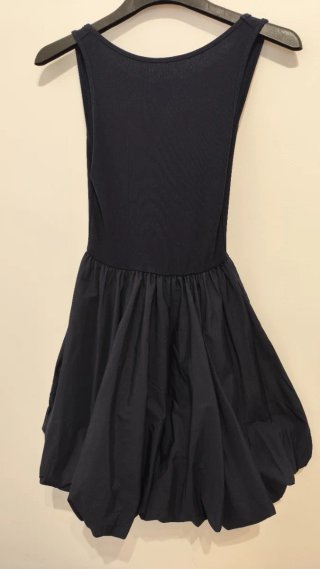 Vestido Balloon Azul Marino Stradivarius