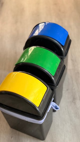 Set de 3 Cubos de Reciclaje