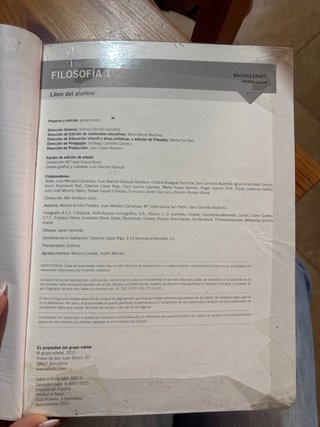 Libro de Filosofía 1 Bachillerato