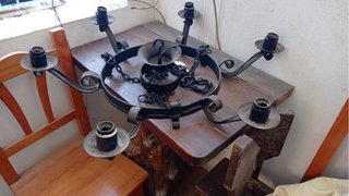 Lámpara de Forja Rústica