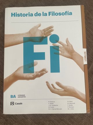 Historia de la filosofía Bachillerato 2 Casals