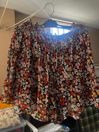 Falda pantalón estampada floral