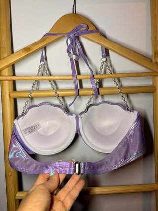 Top Bikini Sirena Perlas Morado