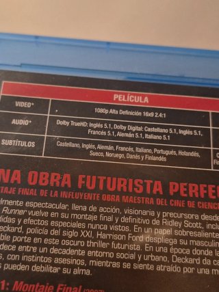 Blade Runner Montaje Final Blu-ray Edición Especia