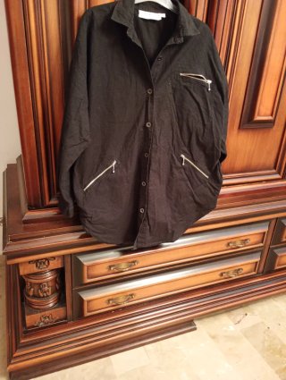 Giacca camicia vintage nera