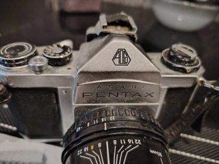 Cámara Vintage Pentax con 2 Objetivos