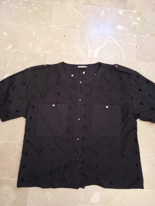 Camicia Vintage Donna Nera