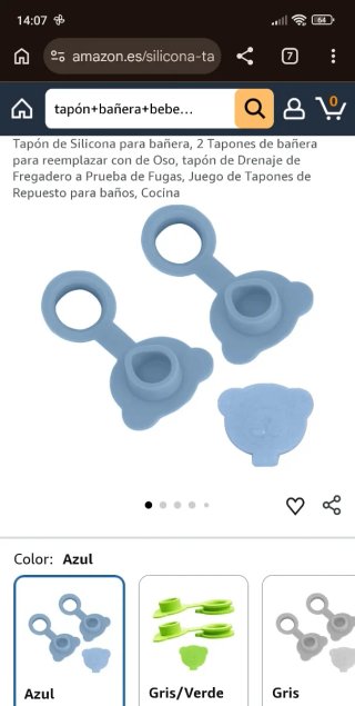 Tapón de Silicona para Bañera de bebé