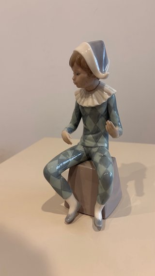Figura Lladró Arlequín sentado