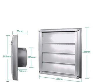 Rejilla de Ventilación de Acero Inoxidable