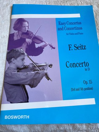 F. Seitz Concerto in D Op. 15 Violin Piano