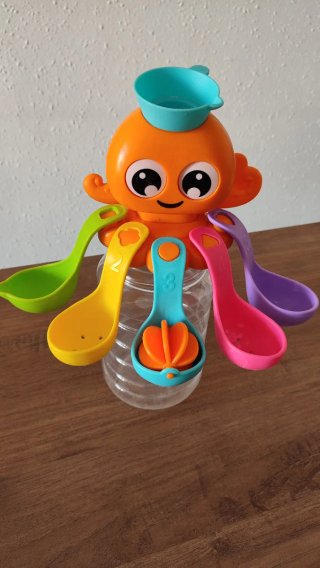 Juguete de Baño Pulpo con Cucharas