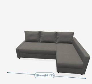 Sofá cama IKEA con almacenaje — Como nuevo
