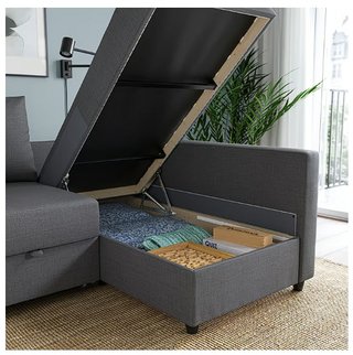 Sofá cama IKEA con almacenaje — Como nuevo