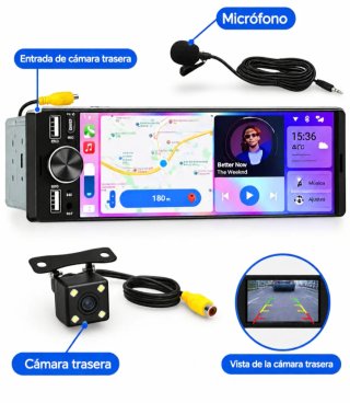 Radio Coche Pantalla 1 Din Carplay Android