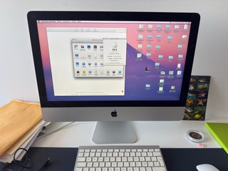 Imac 2014 21.5 500gb disco duro con teclado