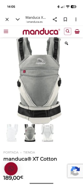 Mochila Portabebés Manduca XT