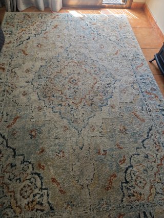 Alfombra Salón de Ikea Beige y Azul