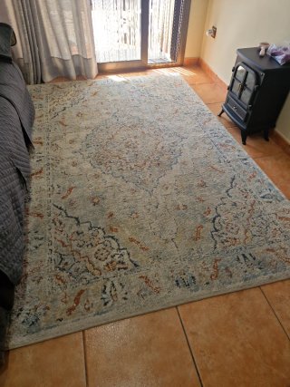 Alfombra Salón de Ikea Beige y Azul