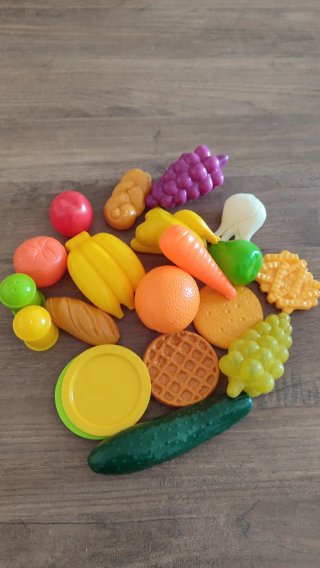 Lote de Frutas y Verduras de Juguete