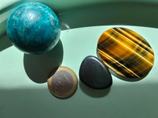 Esfera Apatito, Ojo de Halcón y Hematita