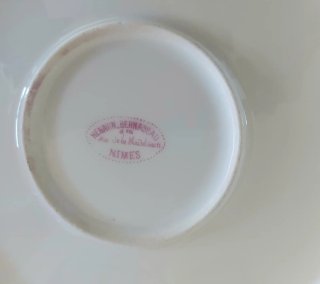 Plato de Presentación Porcelana Francesa Antigua