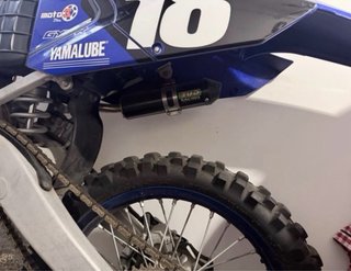 Moto de Motocross Yamaha Azul