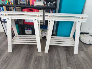Set de 2 Caballetes Ikea Blancos