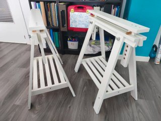 Set de 2 Caballetes Ikea Blancos
