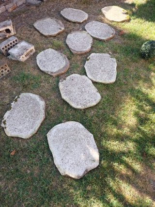 Baldosas de hormigón para jardín