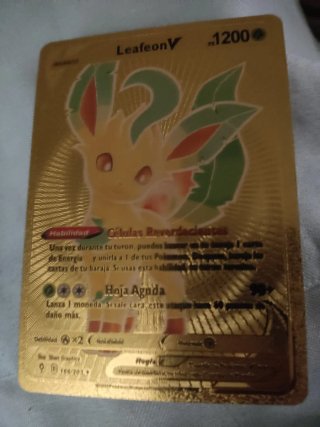 Carta Pokémon Leafeon V Dorada