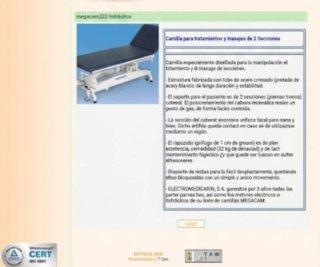 Camilla eléctrica  MEGACAM