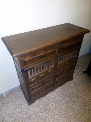 Mueble Cama Plegable Rústico 100x95 cm