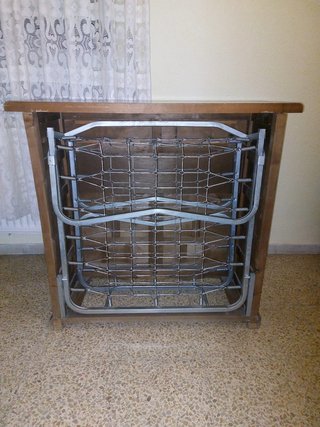 Mueble Cama Plegable Rústico 100x95 cm