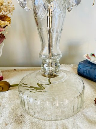 Pie de lámpara vintage restaurado