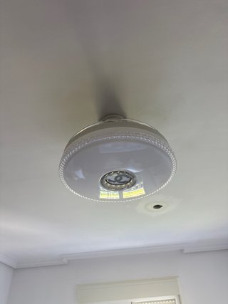 Lámpara Chanel con ventilador incluido