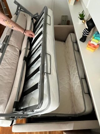 Sofá Cama Beige 2 Plazas