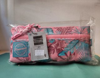Estuche escolar Finocam rosa tropical NUEVO