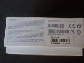 Google Chromecast 3ª Gen Negro Modelo GA00439-ES