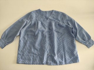 Camisa baserritarra azul