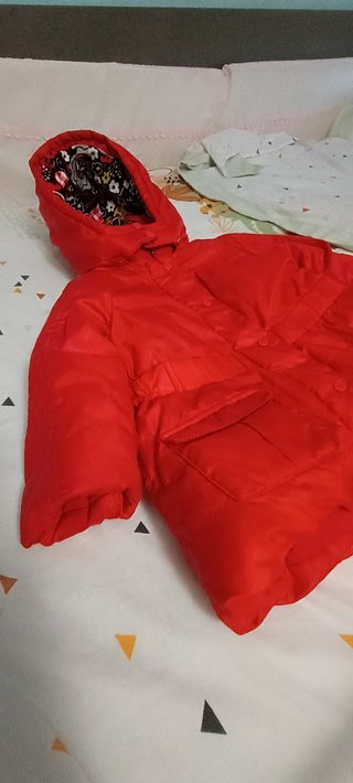 Abrigo Tuc Tuc Rojo para Niña 18 Meses