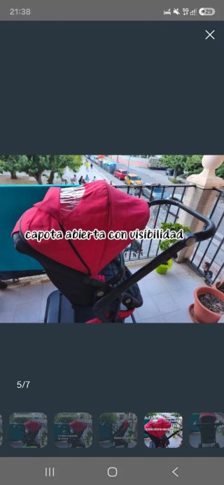 Carrito de Bebé con Silla Reversible