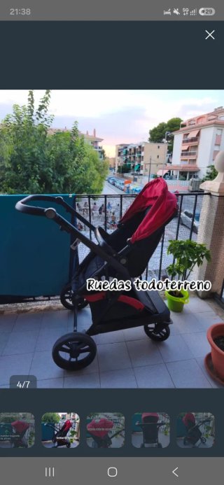 Carrito de Bebé con Silla Reversible