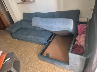 Sofá Chaise Longue Azul
