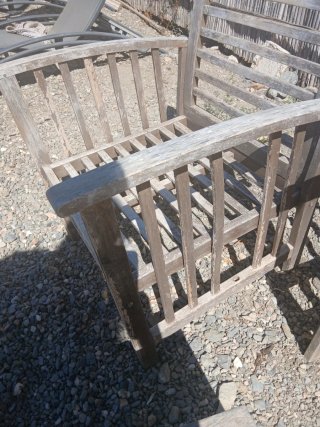 Conjunto Muebles Jardín Madera