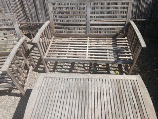 Conjunto Muebles Jardín Madera