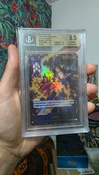 Carta One Piece Sabo Treasure Cup Beckett 9.5