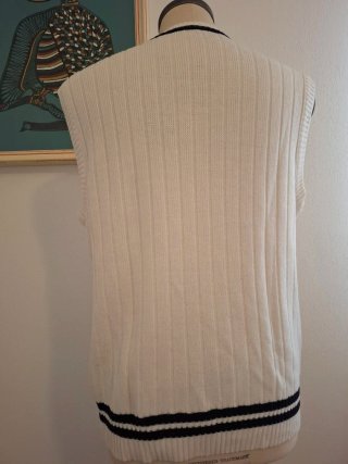 Gilet Lacoste Vintage Bianco Taglia M